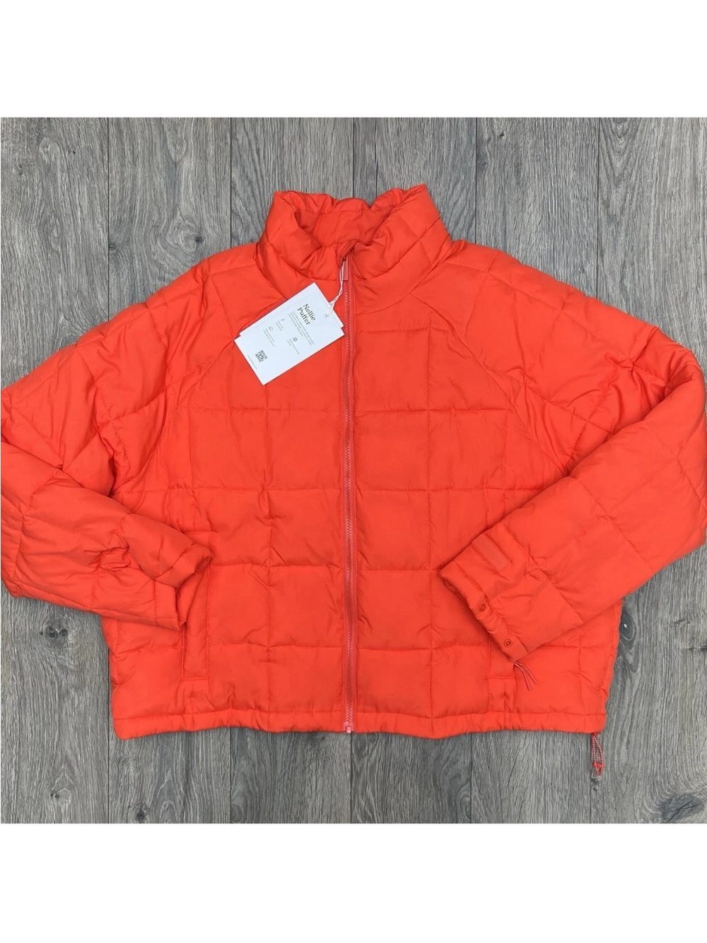 HALFDAYS WOMENS NELLIE PUFFER JACKET SPRITZ ORANGE NWT